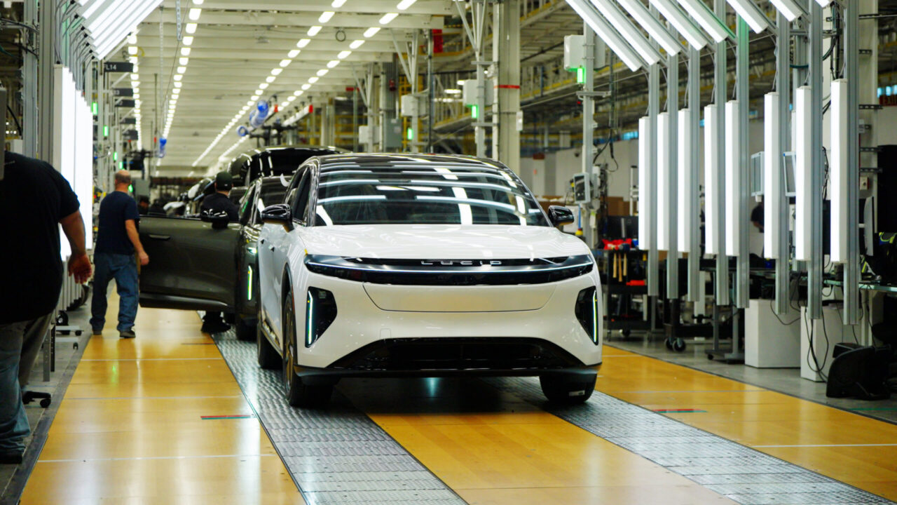 Lucid Group Navigates Turbulent Waters with Mixed Q4 Results, Workforce Reductions, and Ambitious 2026 Production Targets.]