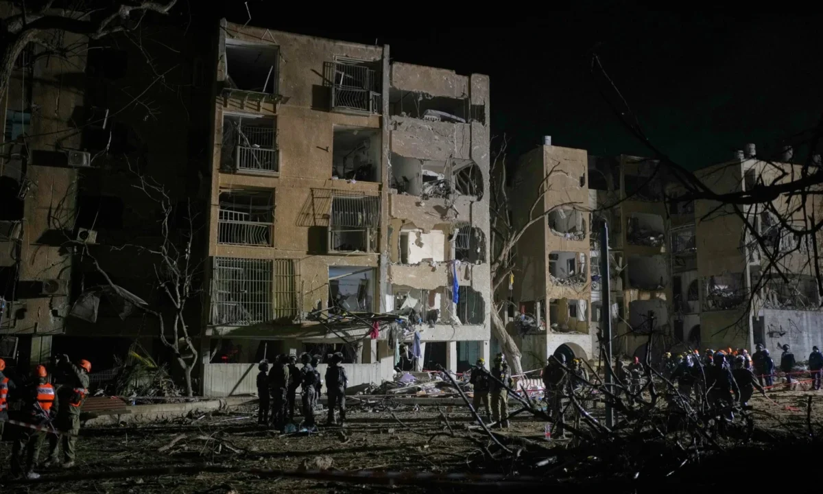 Iran’s Retaliatory Strikes Escalate Middle East Conflict, Targeting Israeli Nuclear Center and U.S. Base