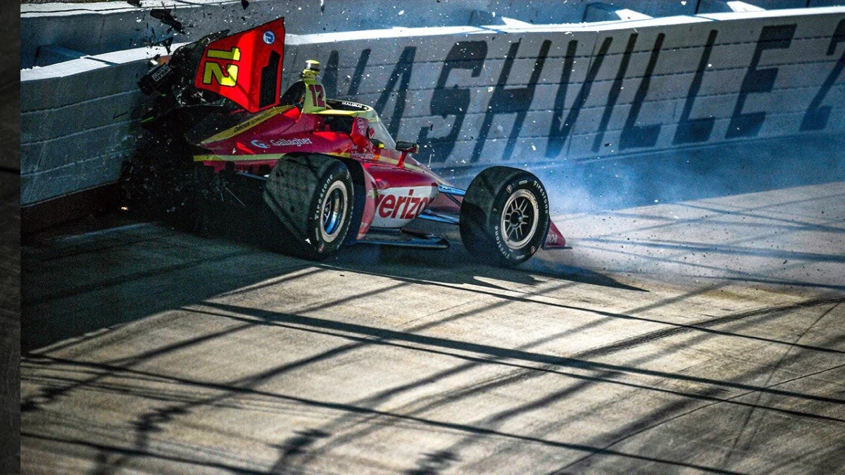 Scary Crash for David Malukas Rules Him Out of IndyCar Nashville Qualifying, Puts Weekend in Jeopardy