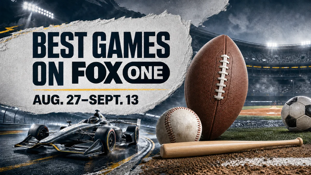 FOX One Delivers Comprehensive Live Sports Coverage, Featuring College Football, NFL, MLB, and INDYCAR from August 27 to September 13