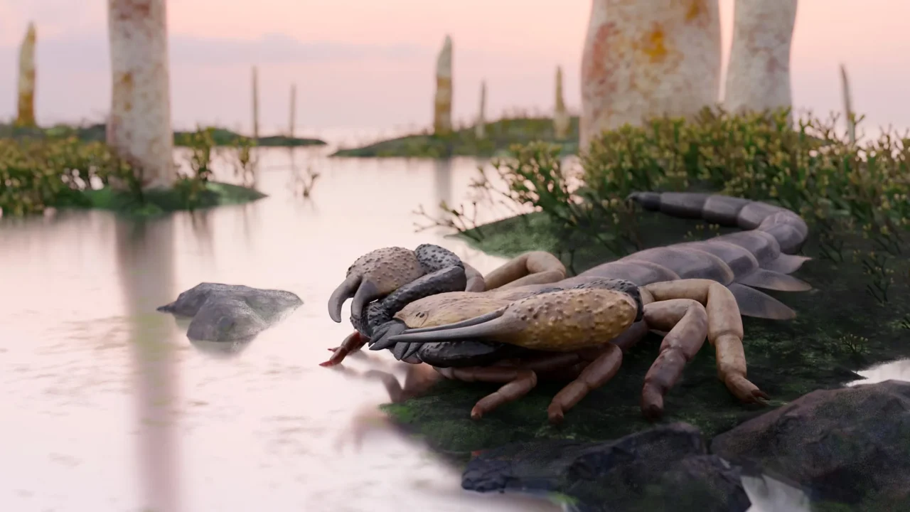 A coffee-table-size scorpion roamed Earth before forests existed