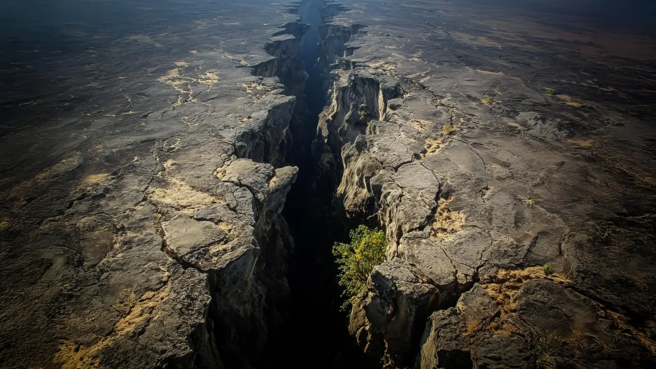 A massive plume deep beneath Africa is pulling the continent apart