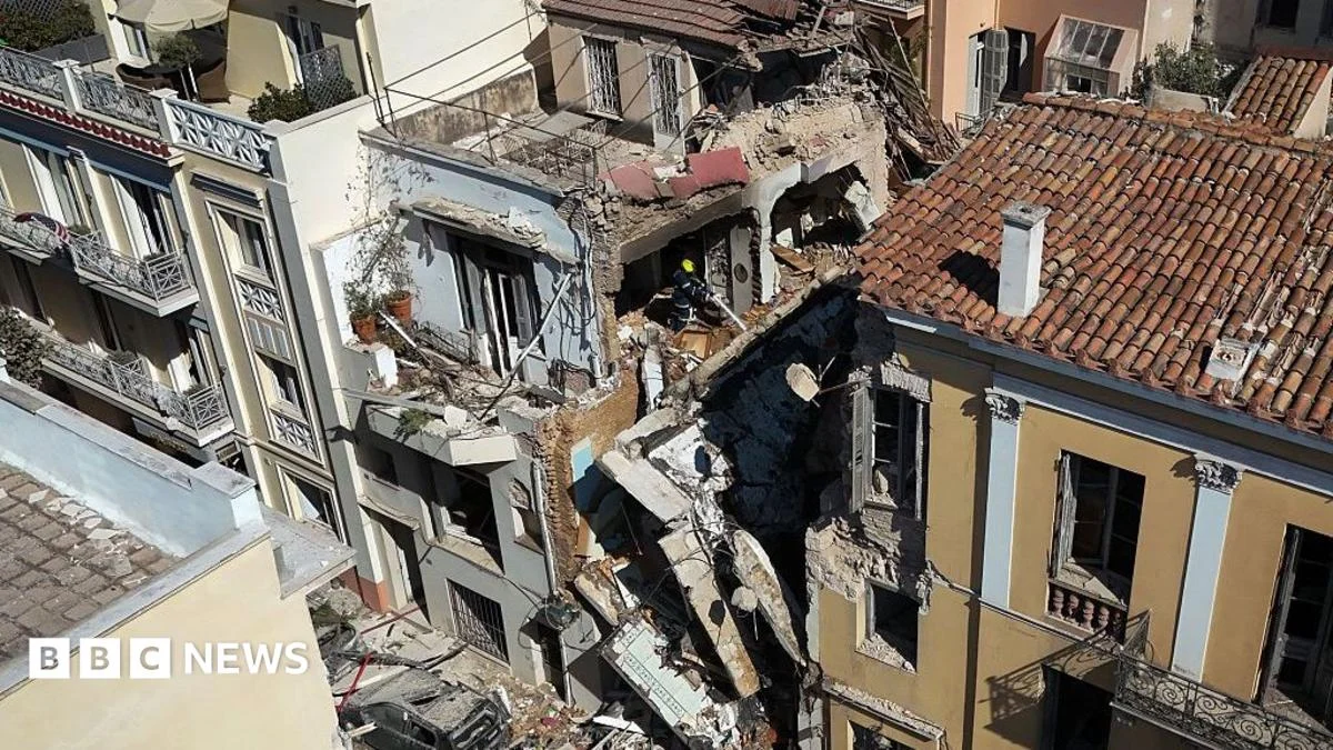 Tragedy Strikes Historic Athens as Building Collapse Claims Lives and Leaves Four Missing After Devastating Explosion