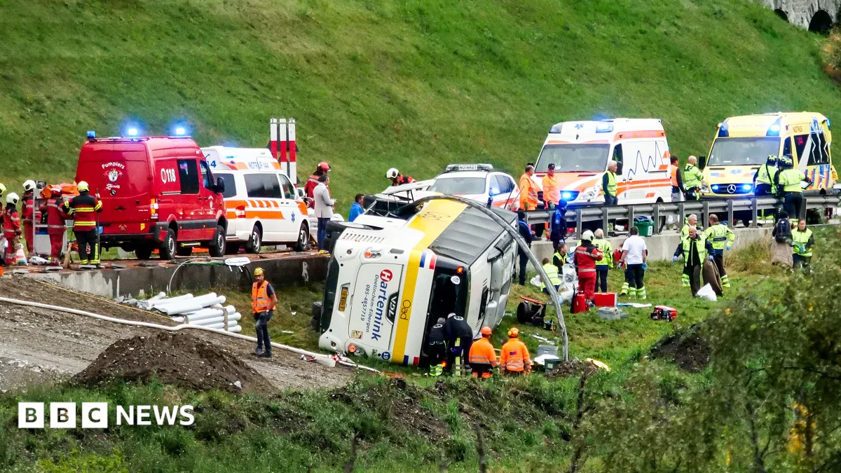 Tragedy Strikes Swiss Alps: Tourist Coach Overturns, Claiming Lives and Injuring Many